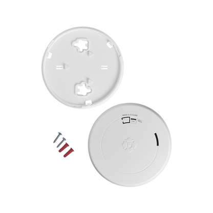 Detector Combo de Humo/CO, Autónomo, Batería Sellada de Litio de 10 años, No Requiere Panel, Diseño Ultra Delgado, No Requiere Cableado
