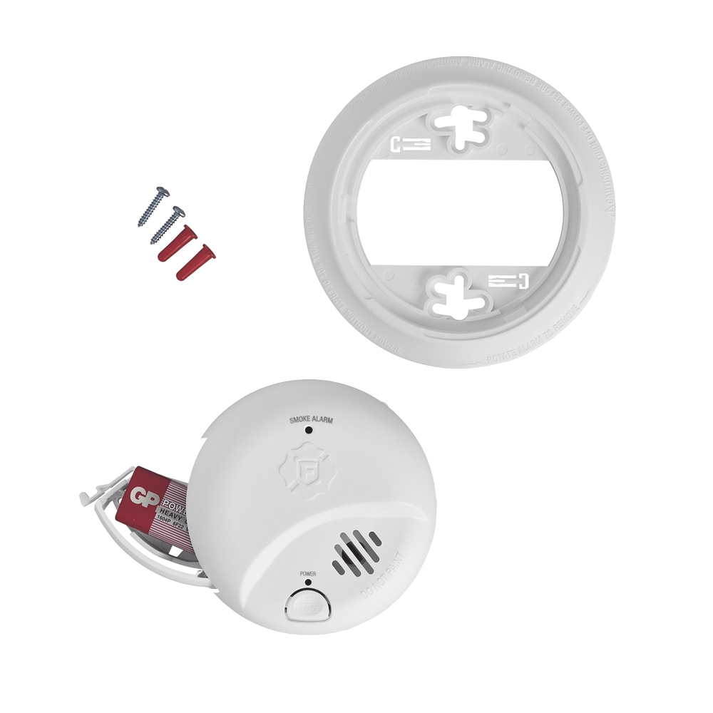 Detector de Humo Autónomo, No Requiere Panel, Con Botón para Silenciar, Sensor por Ionización