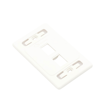 Placa de Pared Modular 10G MAX de 2 Salidas, Color Blanco