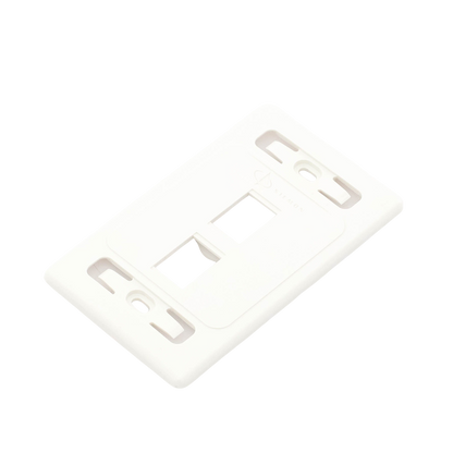 Placa de Pared Modular 10G MAX de 2 Salidas, Color Blanco