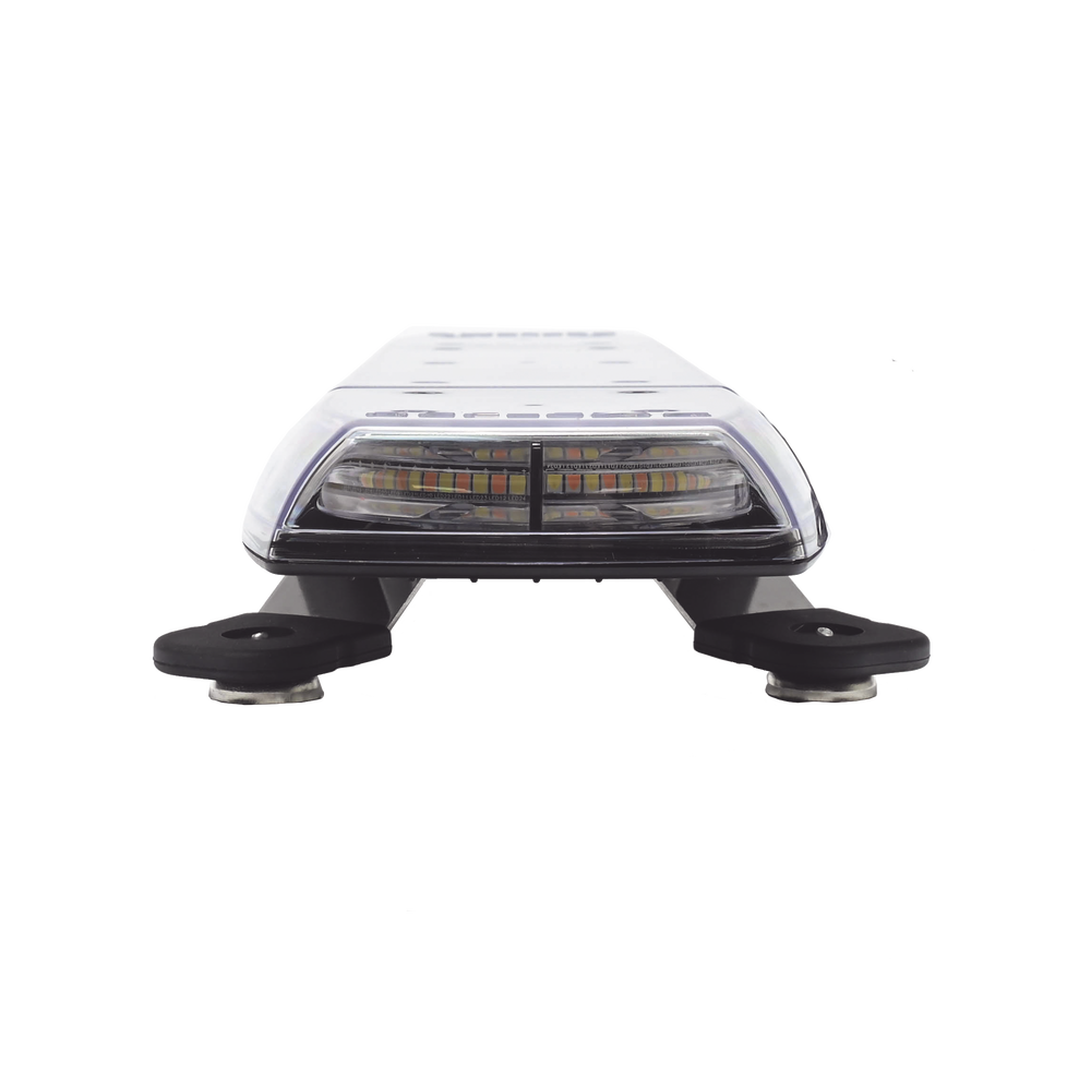 Mini Barra de 24 Pulgadas, 144 Led, Con Montaje Magnético y  Luces Ultra Brillantes, Dual Color Ámbar/Claro, Ideal para Seguridad Privada