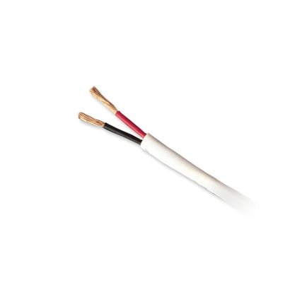 Bobina de 152 Metros de Cable / 2 x 18 AWG / Uso INTERIOR / Tipo CM-CL2 / Color Blanco / Para Aplicaciones en Alarmas de Intrusión/Control de Acceso/Automatización/ Interfonos y TV porteros/ Audio /Voceo