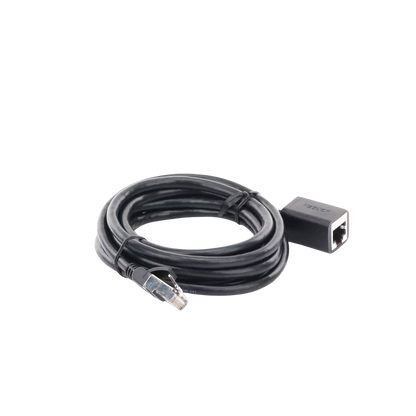 Cable de Extensión Cat6 RJ45 F/UTP / Macho a Hembra / 2 Metros (6.56 Pies) / Método de Conexión 568B / Velocidad de Transmisión 1000Mbps / Ancho de Banda del Canal 250MHz / Caja de Cobre / Negro