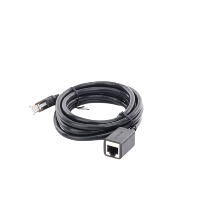 Cable de Extensión Cat6 RJ45 F/UTP / Macho a Hembra / 2 Metros (6.56 Pies) / Método de Conexión 568B / Velocidad de Transmisión 1000Mbps / Ancho de Banda del Canal 250MHz / Caja de Cobre / Negro