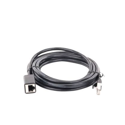 Cable de Extensión Cat6 RJ45 F/UTP / Macho a Hembra / 3 Metros (9.84 Pies) / Método de Conexión 568B / Velocidad de Transmisión 1000Mbps / Ancho de Banda del Canal 250MHz / Caja de Cobre / Negro