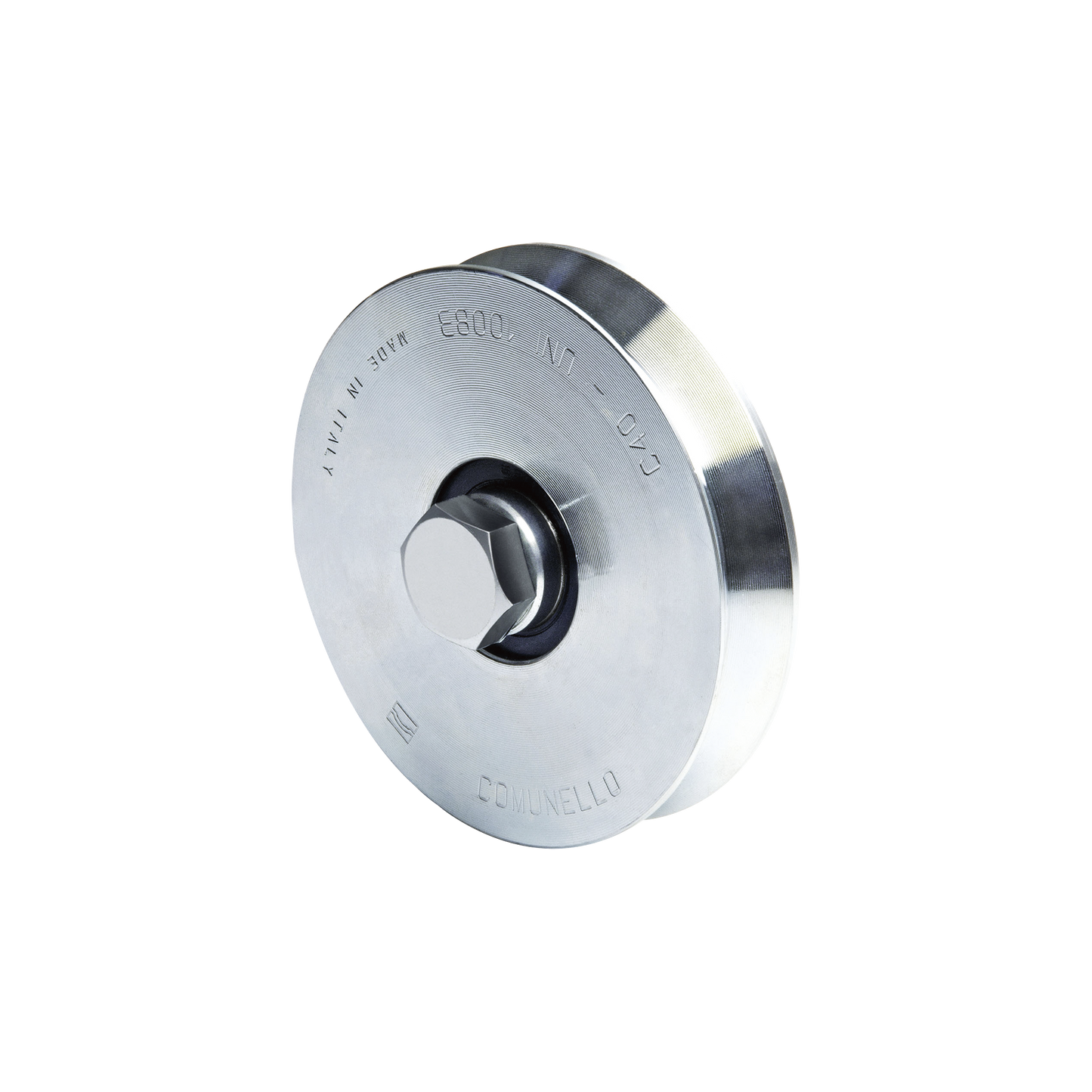 Rueda de 10 cm Para Puertas Corredizas de Hasta 220 Kg / Canal Tipo "V"