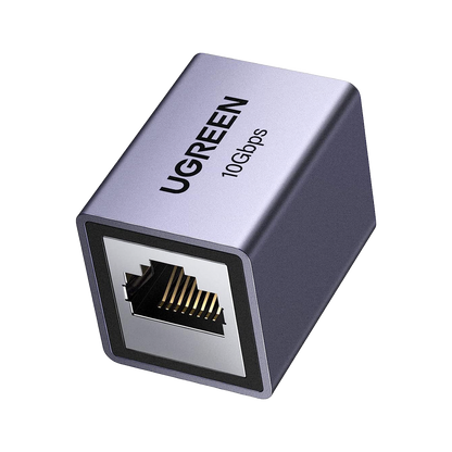 Acoplador STP (Extensor de Cable Ethernet RJ45) | 10Gbps | Blindado | Compatibilidad con Cat8 Cat7 Cat6 Cat5e | Hasta 100 Metros (328.08 Pies) | Aleación de Aluminio