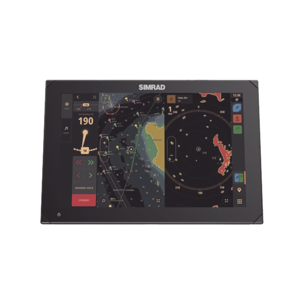Pantalla de Navegación NSX de 12 pulgadas / SolarMAX IPS HD / Integración Total con Mercury / Compatibilidad con Radar HALO / Uso Compartido de Datos de Sonda / Conectividad Ethernet y USB / Red NMEA 2000