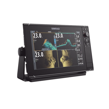 Pantalla Náutica NSS12 evo3S / Pantalla SolarMAX IPS 12 Pulgadas / Procesador iMX 8 / Ecosonda Integrada 1kW CHIRP / Conectividad Inalámbrica / Cartografía C-MAP® Preinstalada / Compatibilidad con Accesorios Simrad / Montaje Flush