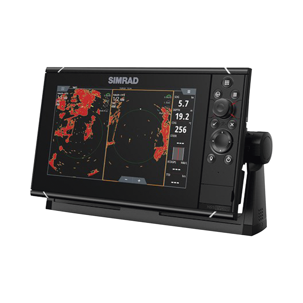 Pantalla Náutica 9 Pulgadas SolarMAX IPS / Procesador iMX 8 / Ecosonda Integrada 1kW CHIRP / GPS Incorporado / Conectividad Inalámbrica / Compatibilidad con Accesorios Simrad / Montaje Flush o Bracket / Incluye Mapa Mundial