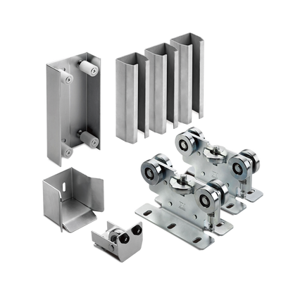 KIT para puertas autoportantes de hasta 3 m y 600 kg con guia para puertas corredizas