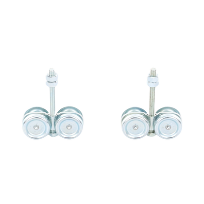 ECO KIT 4C - M / Kit de Carretillas de Cuatro Ruedas / Carga Soportada de 150 lbs / Incluye Dos Carretillas Para Puertas Colgantes