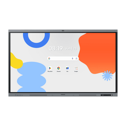 Pantalla Interactiva WAFX-P Series 65" 4K UHD / Android 15 EDLA / Octa-core CPU / 48MP Cámara Integrada / 8 Micrófonos Far-Field / 50 Puntos Touch IR / Wi-Fi 6 / 16GB RAM / 128GB Almacenamiento / Bocina 20W