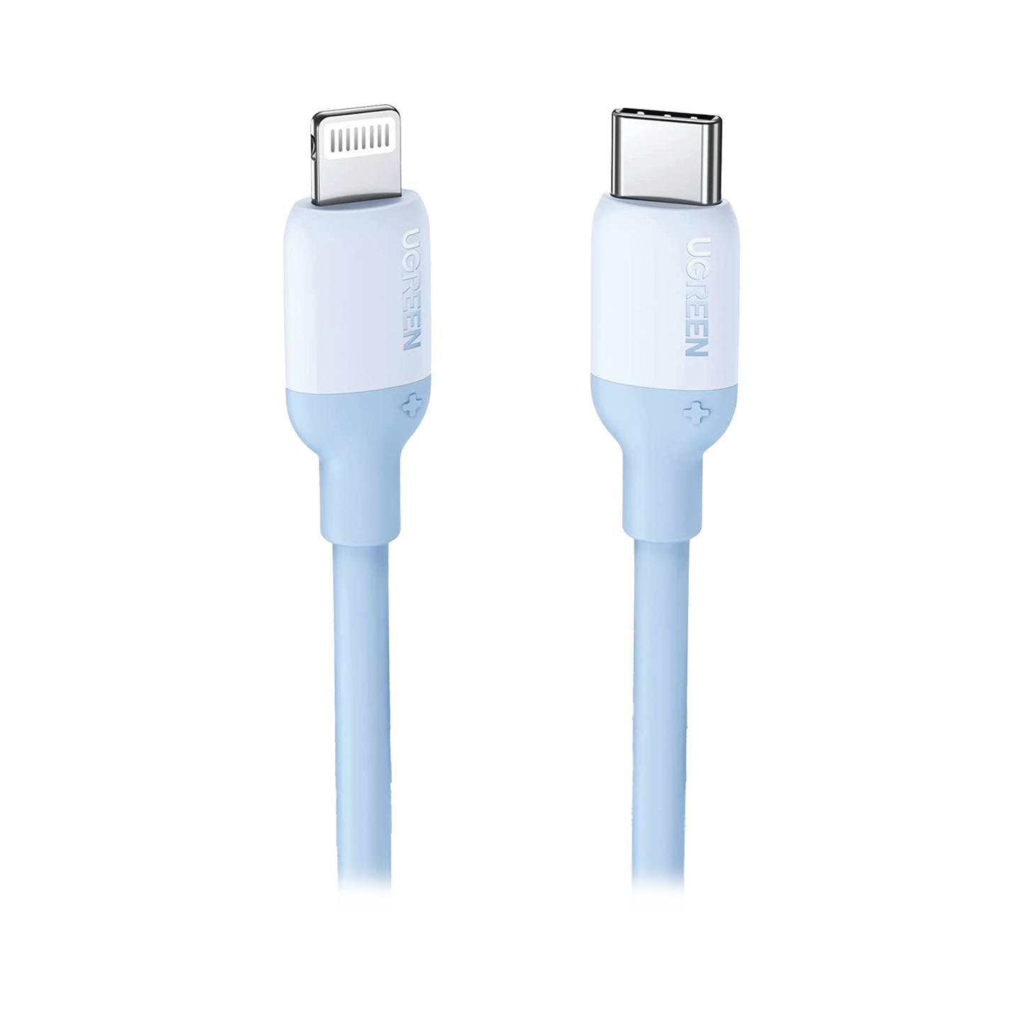 Cable USB-C a Lightning / Certificado MFi / 1 Metro / Adecuado para iPhone, iPad, iPod / Carga Rápida PD 20W /  Sincronización de Datos de hasta 480 Mbps / Goma de Silicona y  TPE. / Suave al Tacto / Color Navy Blue