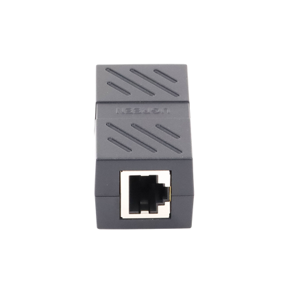 Acoplador (Extensor de Cable Ethernet RJ45 a RJ45) | 1000Mbps | Compatibilidad con Cat7 Cat6A Cat6 Cat5e | Compatible con POE | Ignífugo | ABS
