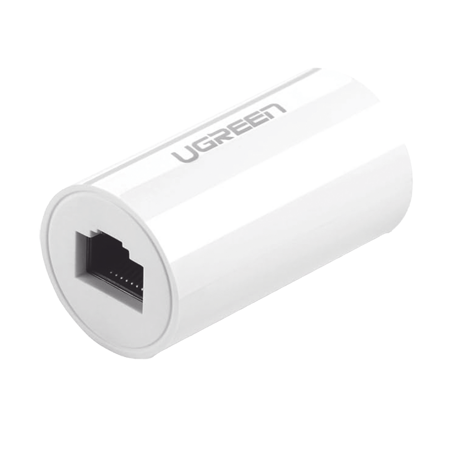 Acoplador y Protector (Extensor de Cable Ethernet RJ45) | 1000Mbps | Compatibilidad con Cat7/Cat6/Cat5e | Compatible con POE | Ignífugo | ABS | Color Blanco