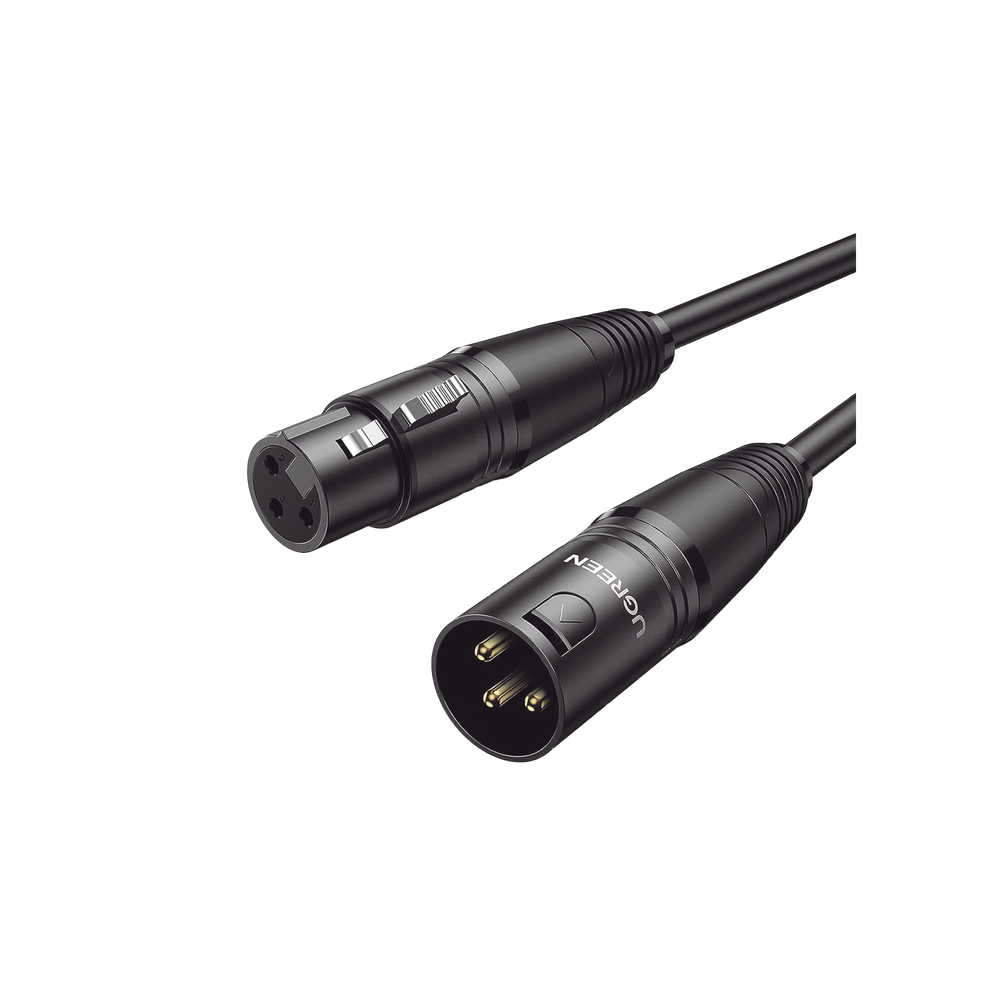 Cable para Micrófono XLR Tipo Canon Macho a Hembra | 5 Metros Plug & Play | Anti interferencias | Triple Blindaje | Alta Calidad | Color Negro