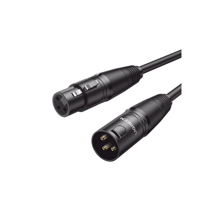 Cable para Micrófono XLR Tipo Canon Macho a Hembra | 5 Metros Plug & Play | Anti interferencias | Triple Blindaje | Alta Calidad | Color Negro
