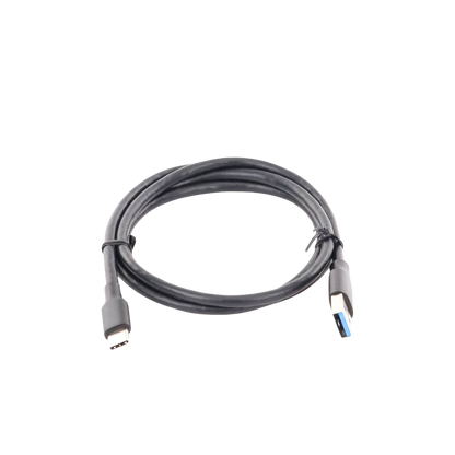 Cable USB-A a USB-C | 1 Metro | Carga y Sincronización de Datos | Carga Rápida 60W | Datos 5 Gbps | QC 3.0/2.0 | FPC | AFC | Protección Integrada | Duradero y Flexible| Caja ABS | Cubierta de TPE | Color Negro.