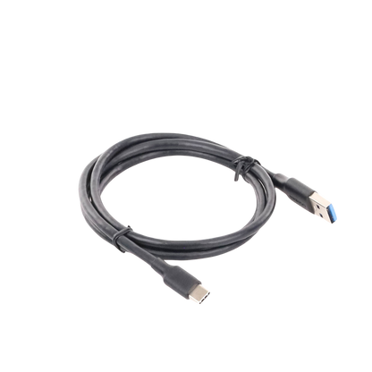 Cable USB-A a USB-C | 1 Metro | Carga y Sincronización de Datos | Carga Rápida 60W | Datos 5 Gbps | QC 3.0/2.0 | FPC | AFC | Protección Integrada | Duradero y Flexible| Caja ABS | Cubierta de TPE | Color Negro.