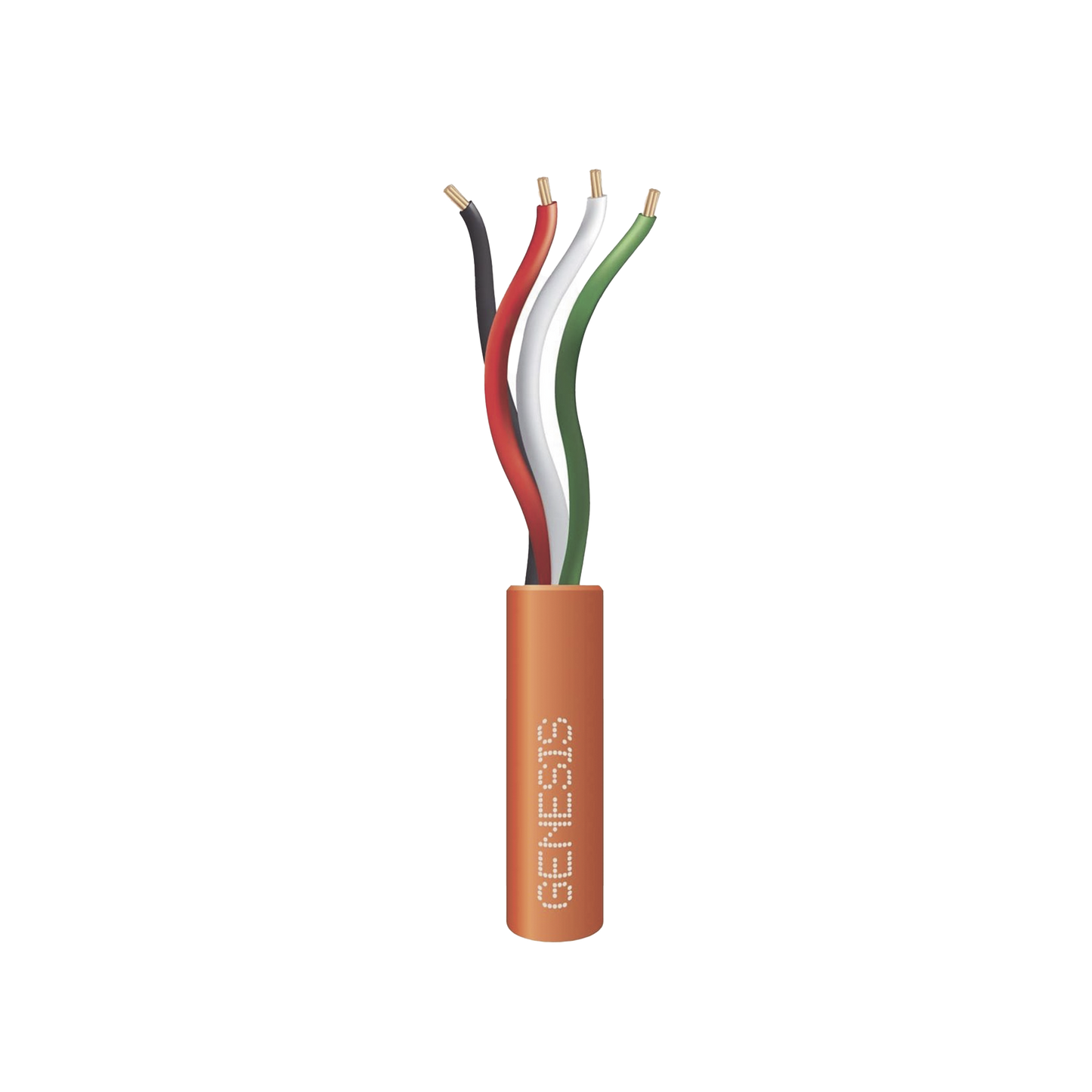 Bolsa de 152 Metros /  Cable de Cobre / 4 x 22 AWG / Riser / Para Interior / Color Naranja / Para Aplicaciones de Alarmas de Intrusión y Automatización