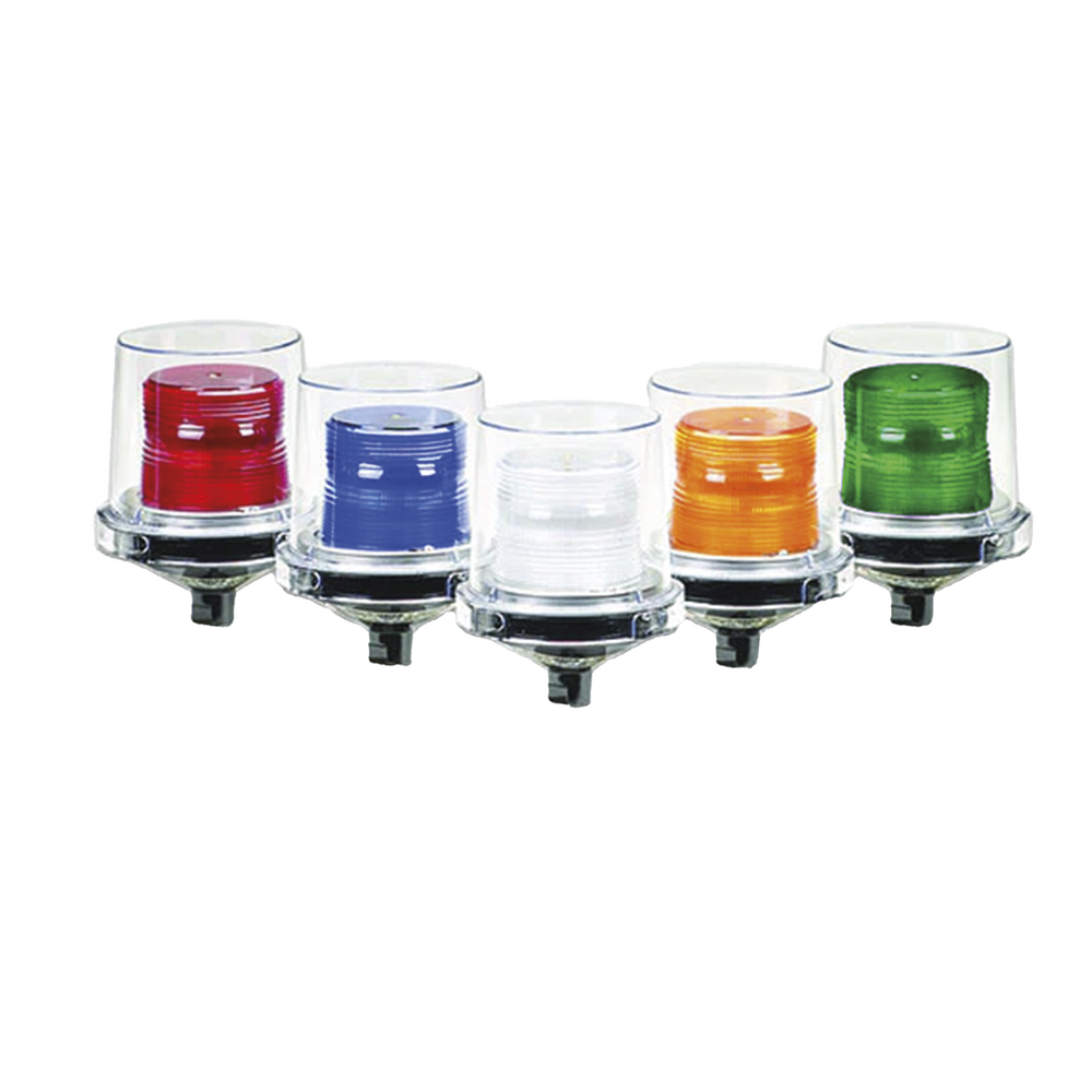 Luces estroboscópicas para lugares peligrosos Electraray® , Homologado UL y cUL para Clase I, División 2, Grupos A, B, C y D; Clase II, División 2, Grupos F y G; Clase III , 24 VCD, color Ámbar, parpadeo predeterminado