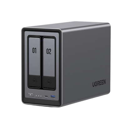 NASync DXP2800 | SO UGOS Pro |  Intel N100 12th Gen Intel® 4 Core™ | 2 Bahías SATA hasta 48TB | 2-Bahias (M.2 NVMe) hasta 16TB | 8GB DDR5 (Exp. a 16GB) | Ethernet 2.5G  | HDMI 4K | 2* USB2.0 | 1*USB 3.2Gen | 1* USB 3.2Gen2 | 1*USB-C 3.2Ge