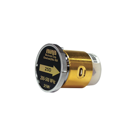 Elemento de 25 Watt en linea 7/8" para Wattmetro BIRD 43 en Rango de Frecuencia de 200 a 500 MHz.