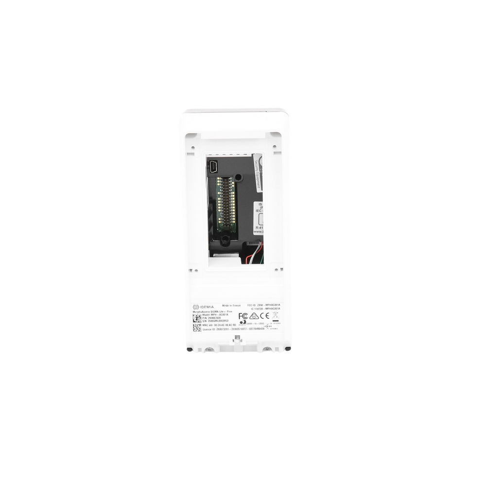 Lector de Huellas Serie Sigma lite + (plus) con lector PROX HID PoE, IP65 aprobado por FBI
