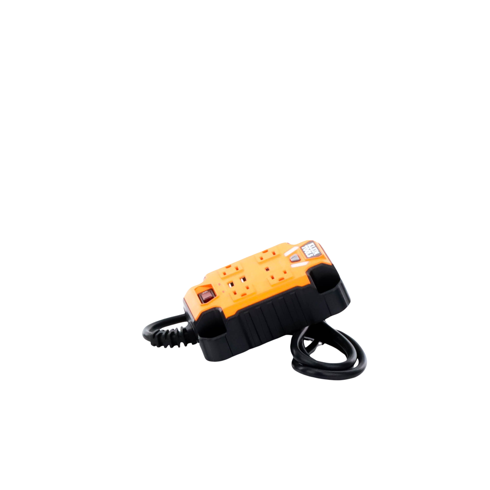 Multicontacto Powerbox 1, con 4 Salidas 120 Vca, 2 USB-A / 1 USB-C, Luces LED Integradas y Soporte Magnético