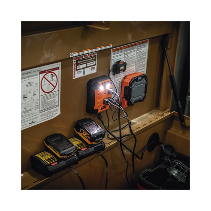 Multicontacto Powerbox 1, con 4 Salidas 120 Vca, 2 USB-A / 1 USB-C, Luces LED Integradas y Soporte Magnético