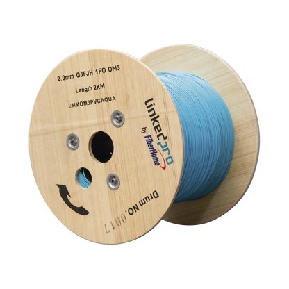 Fibra Óptica Multimodo OM4, 2 mm, Simplex, Tight Buffer (900 micras), Precio Por Metro, (Hasta 2000 Metros en un Solo Tramo de Cable)