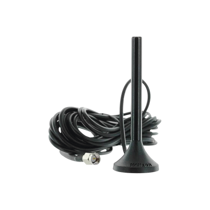 Antena Mini de Montaje Magnético, con cable RG174 y conector SMA macho | Rango de Frecuencias 700-960 MHz, 1710-2270 MHz | Ganancia Máxima 3.1 dB