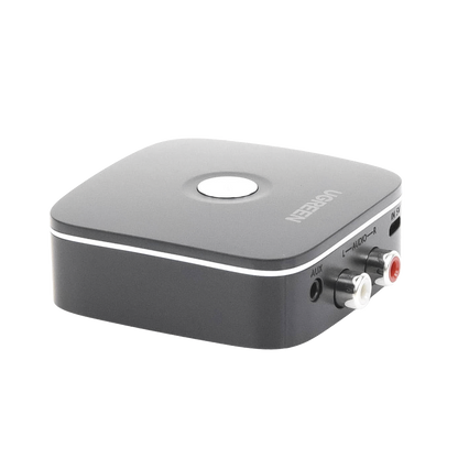 Receptor de Audio Bluetooth 5.0 a RCA o Auxiliar 3.5mm / Tecnología EDR / Reconexión Automática / Hasta 10 m / Ideal para Conectar Celulares, o Tabletas hacia alguna Bocina o Sistema de Audio