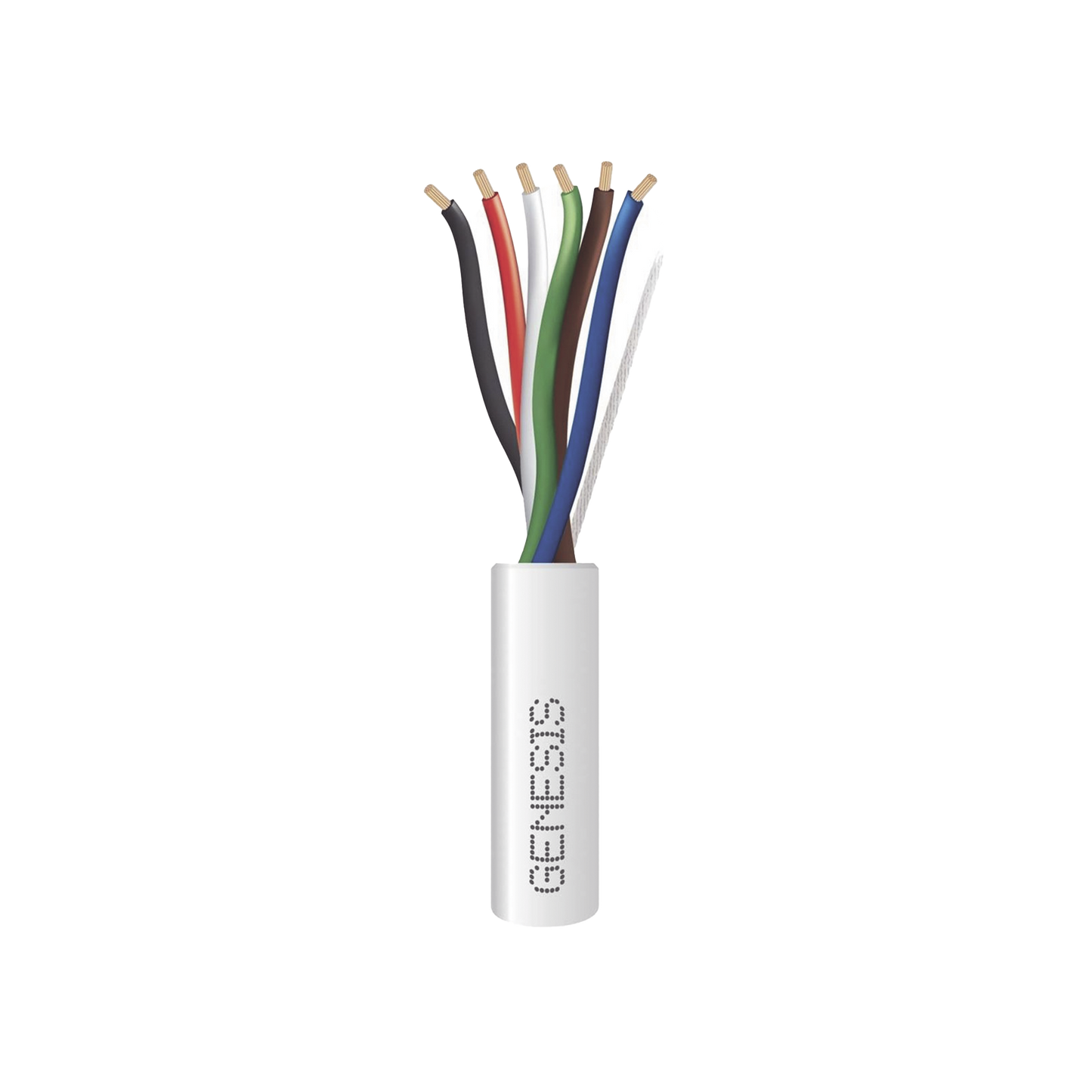 Carrete de 305 Metros (1000 Pies) / Cable de Cobre / 6 x 18 AWG / Plenum / Para Interior / Color Blanco / Para Aplicaciones de Alarmas de Intrusión/Control de Acceso/ Automatización / Interfonos y Tv Porteros