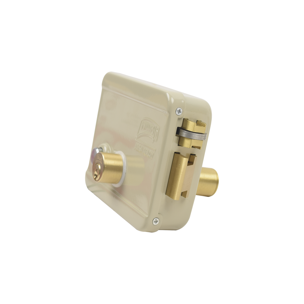 Cerradura Eléctrica / Incluye Llave / Derecha/ Con Botón integrado /Exterior