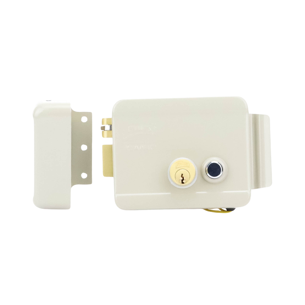 Cerradura Eléctrica / Incluye Llave /Con Botón integrado / Izquierda / Exterior