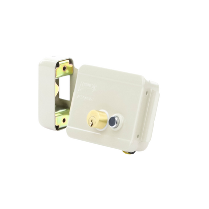 Cerradura Eléctrica / Incluye Llave /Con Botón integrado / Izquierda / Exterior