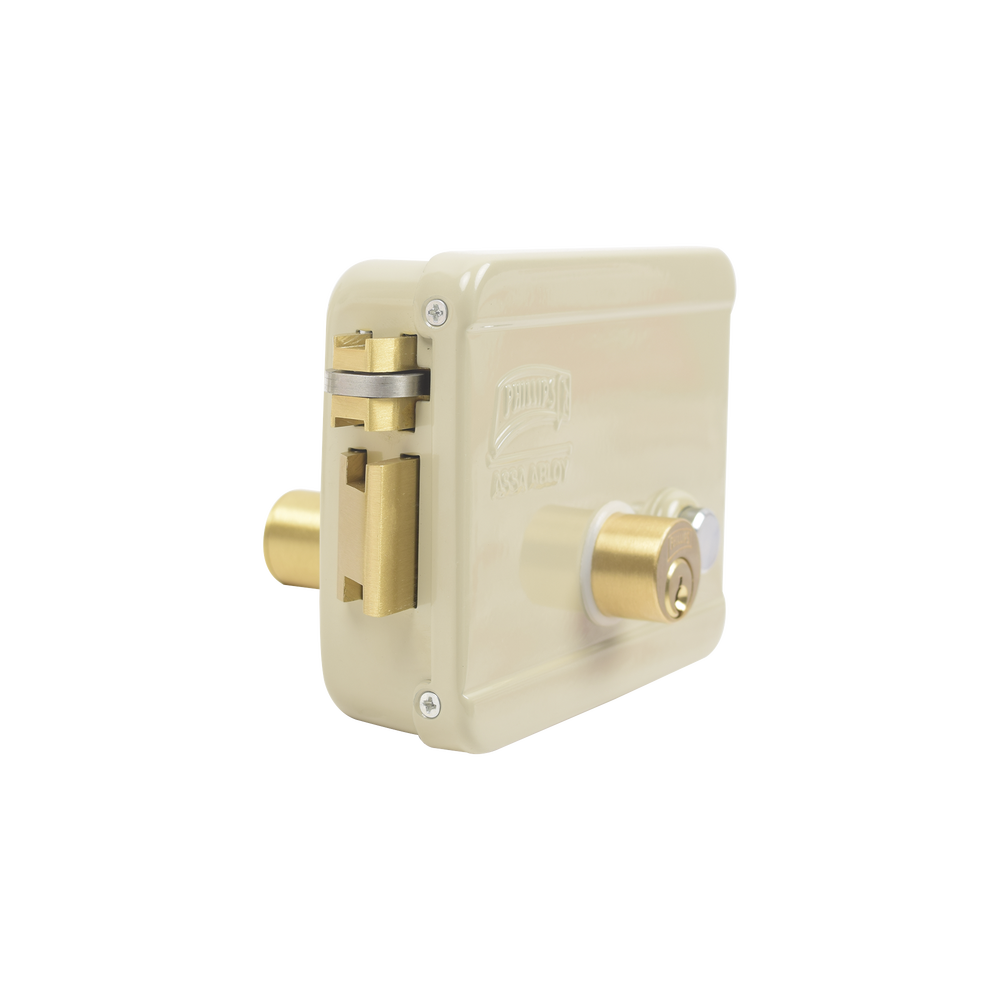 Cerradura Eléctrica / Incluye Llave /Con Botón integrado / Izquierda / Exterior