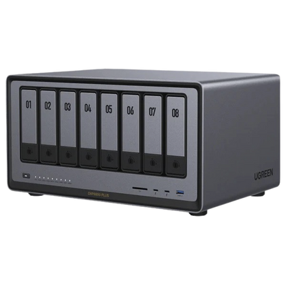 NAS UGREEN NASync DXP8800 Plus / Intel Core i5-1235U 10 Núcleos / 8 Bahías SATA + 2 M.2 NVMe / 2 Puertos 10GbE / Thunderbolt 4 / HDMI 8K / DDR5 Expandible 64GB / PCIe 4.0 x4