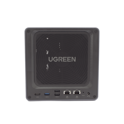 NAS UGREEN NASync DXP4800 Plus / Procesador Intel Pentium Gold 8505 5 Núcleos / 4 Bahías SATA + 2 M.2 NVMe PCIe 4.0 / 8GB DDR5 Expandible a 64GB / 10GbE + 2.5GbE / USB 3.2 Gen 2 Tipo C / HDMI 4K / Sistema Almacenamiento Conectado Red
