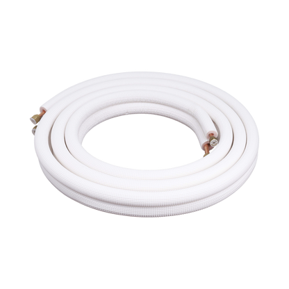 Kit de tubería / 1 / 4"  y 3 / 8 " / Capacidad para minisplit AUFIT / 1 Tonelada / Cinta aislante / Accesorios / Longitud de 4 metros
