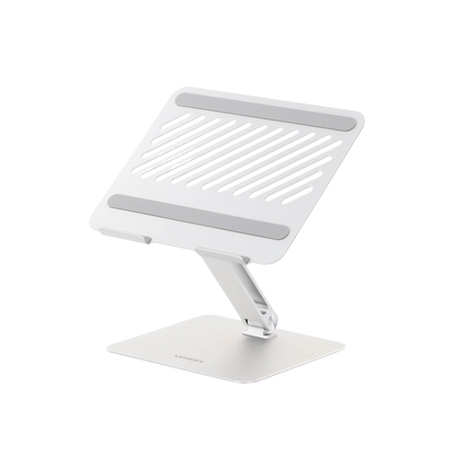 Soporte de Aluminio para Laptop | Ajustable 180° | Soporta Laptops de 10 a 17.3''| Capacidad de Carga 5Kg | Excelente Estabilidad | Diseño Para Alta Disipación de Calor | Altura y Angulo Ajustable | Plegable y Portátil.