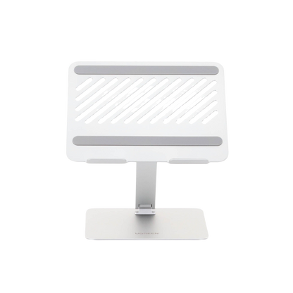 Soporte de Aluminio para Laptop | Ajustable 180° | Soporta Laptops de 10 a 17.3''| Capacidad de Carga 5Kg | Excelente Estabilidad | Diseño Para Alta Disipación de Calor | Altura y Angulo Ajustable | Plegable y Portátil.