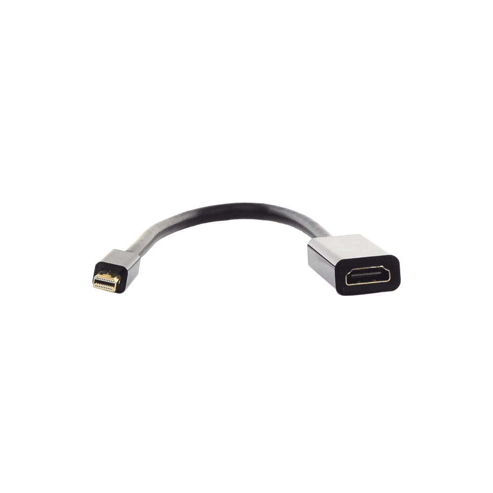 Convertidor Mini Display Port a HDMI / 4K@30Hz / Thunderbolt / Blindaje Interno Múltiple / Carcasa ABS / Longitud de 25 cm (9.84 pulgadas)