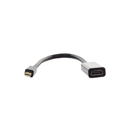 Convertidor Mini Display Port a HDMI / 4K@30Hz / Thunderbolt / Blindaje Interno Múltiple / Carcasa ABS / Longitud de 25 cm (9.84 pulgadas)