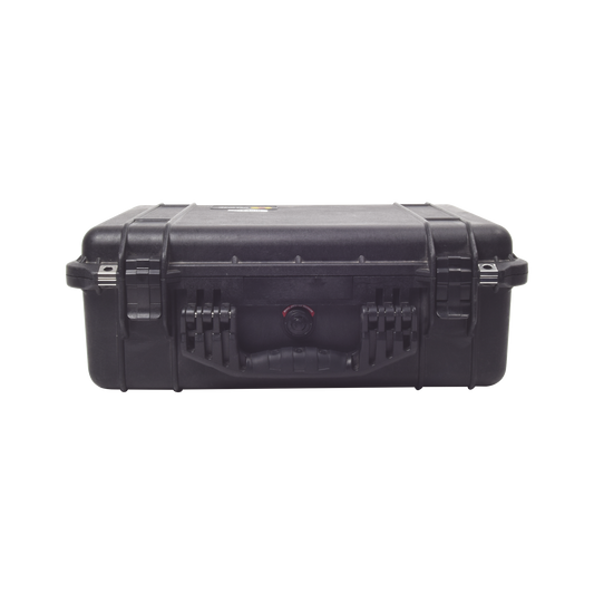 Maleta PELICAN 1520, negra uso rudo rellena de espuma, interior 459 X 327 X 171 mm.