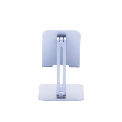 Soporte de Aluminio para IPad & Tablet | Plegable |Angulo Ajustable de 180° y 270° | Base Antideslizante | Protección  de Silicona | Amplia Compatibilidad con dispositivos de 7.9'' a 12.9'' | Aluminio Solido | Color Gris