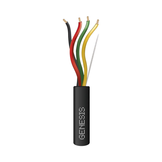 Carrete de Cable 152 Metros (500 Pies) / 4 x 18 AWG / Cable DIRECT BURIAL FPL / Para Intemperie / Uso en Aplicaciones en Sistemas de Detección de Incendio y Sistemas de Evacuación