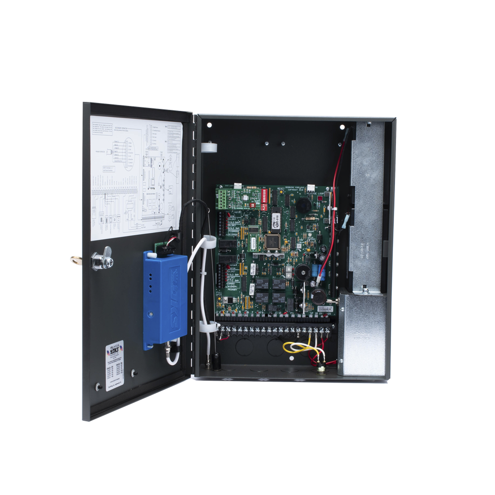 Cuadro de Mando Para Operadores Abatibles Doorking 6006-380 / Soporta Respaldo de Baterias